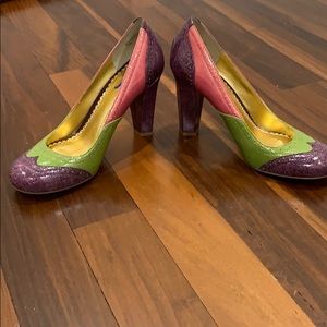 Colorful Hale bob Blocked Spectator Pumps